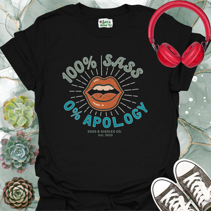 100% Sass, 0% Apology Unisex Softstyle T-Shirt