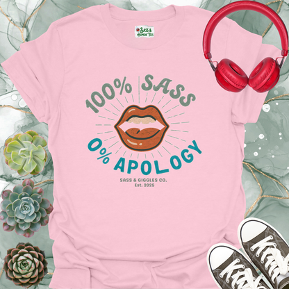 100% Sass, 0% Apology Unisex Softstyle T-Shirt
