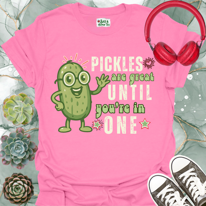 Funny Pickle Unisex Softstyle T-Shirt - Pickles are great, until you're in one