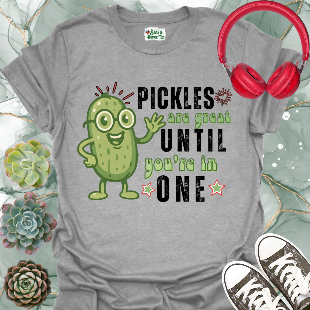Funny Pickle Unisex Softstyle T-Shirt - Pickles are great, until you're in one