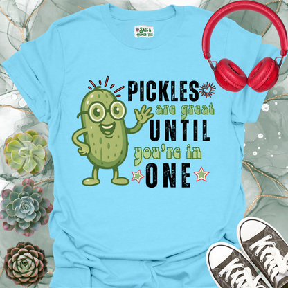 Funny Pickle Unisex Softstyle T-Shirt - Pickles are great, until you're in one
