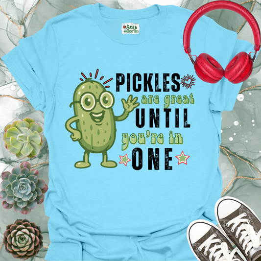 Funny Pickle Unisex Softstyle T-Shirt - Pickles are great, until you're in one