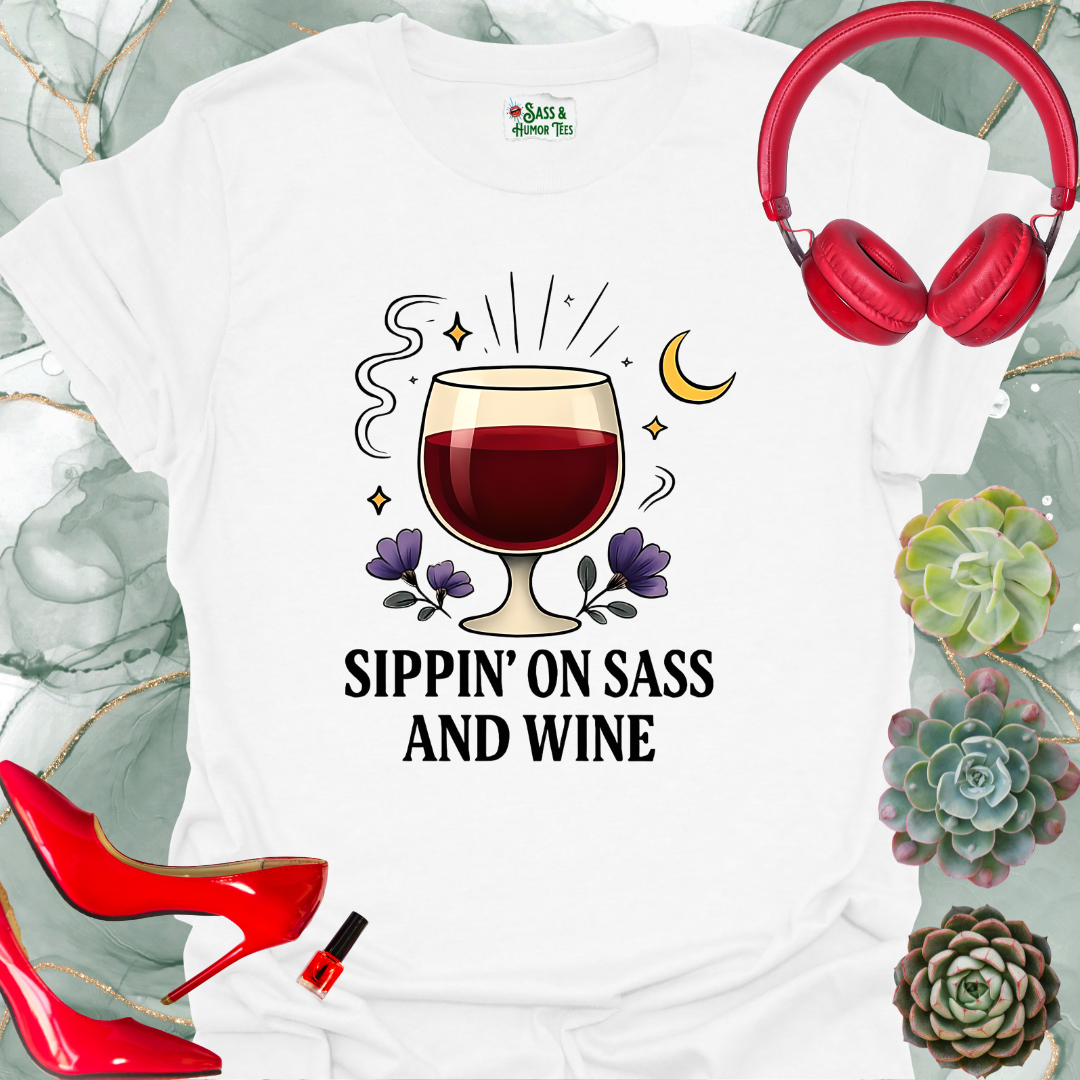 Sippin' On Sass and Wine T-Shirt