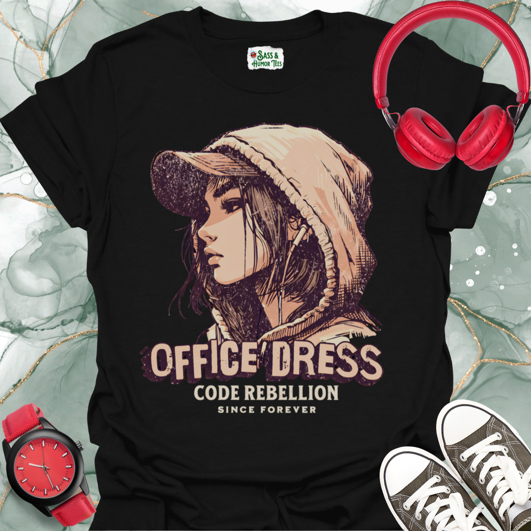 Office Dress Code Rebellion Workplace Humor Tee