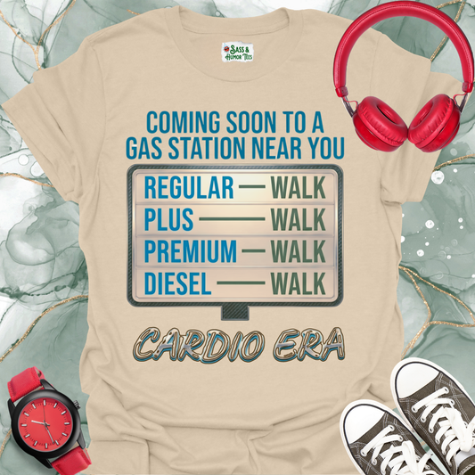Cardio Era Gas Station Tee – "Coming Soon to a Gas Station Near You"